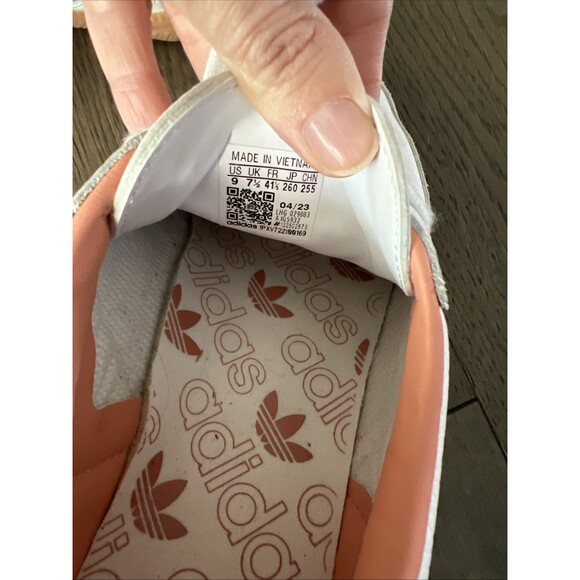 Adidas Samba OG Shoes Womens 9 Cloud White Wonder Clay Coral IG5932 - Picture 4 of 7